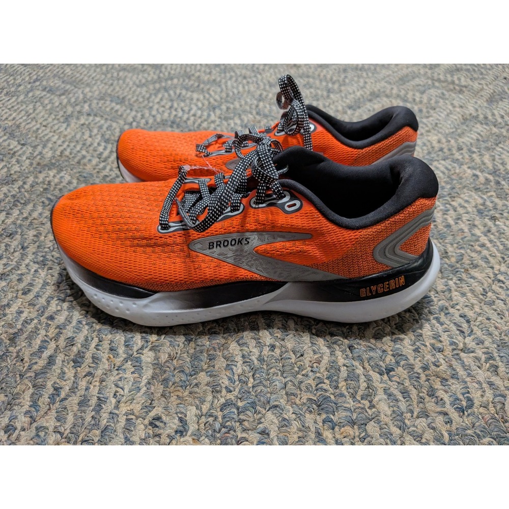 Brooks Glycerin 21 Womens Running Shoes Orange Black 1204081B846 Neutral Sneaker